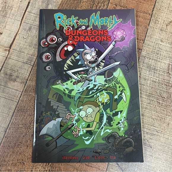 NEW Rick and Morty vs. Dungeons & Dragons Paperback Graphic Novel Rothfuss - Picture 1 of 5